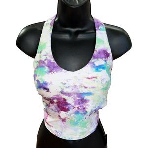NWT Kyodan Color Splash Crop Bra Athletic Top Sz M
